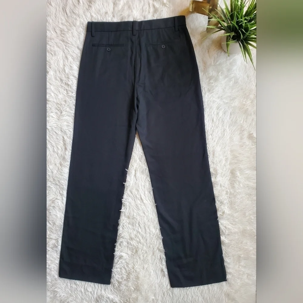 Banana Republic Mens 31x32 Black Modern Classic Plain Weave Trouser Pants RT$140